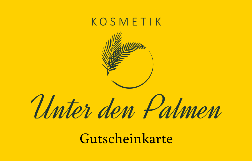Gutscheinkarte Kosmetik Unter den Palmen